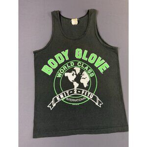 Rare Vintage 1988 80s Body Glove World Class Knit 2 Fit U Black Tank Top Promo